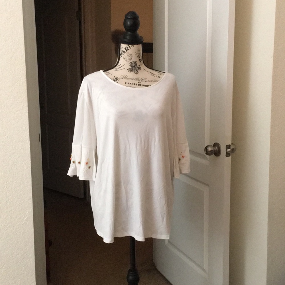 Floral 🌸 Bead Design Blouse 👚